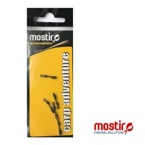 Vartej Cu Agrafa Rapida Mostiro Si Siguranta Mat Black Nr 8  5buc