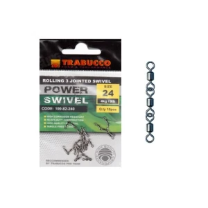 Vartej Trabucco  Rolling 3 Jointed Swivel Nr 22 10 Buc/plic 9kg