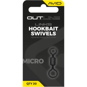 Vartej Avid Outline Micro Hookbait Swivel, 20buc/pac