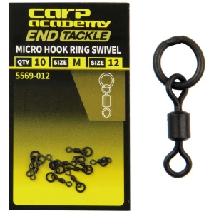 Vartej cu Anou Carp Academy Micro Hook Ring Swivel, Marime S, Nr.14, 10buc/pac Vartej cu Anou Carp Academy Micro Hook Ring Swivel, Marime S, Nr.14, 10buc/pac