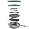 Set Gatit Camping STANLEY The All-In-One Fry Pan Set 0.94L / 32oz, Stainless Steel