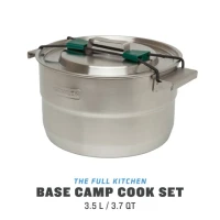 Set Gatit Camping Stanley Adventure The Full Kitchen Base Camp Cook Set Stainless Steel 3.5 L 