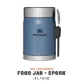 Recipient Termoizolant STANLEY The Legendary Food Jar + Spork 0.4L / 14oz, Hammertone Lake Recipient Termoizolant STANLEY The Legendary Food Jar + Spork 0.4L / 14oz, Hammertone Lake