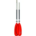 Pagaie Dubla SCOPREGA din Aluminiu, Rosie, 230cm