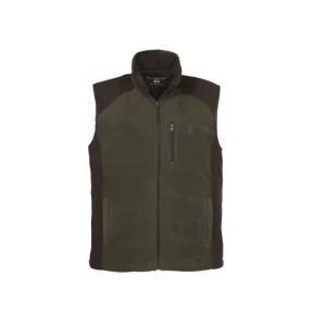 Vesta Treesco Fleece Kaki Cu Broderie S