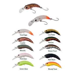 Vobler Colmic Herakles Moth Trout Area F 3.7cm 2.2gr Matt Black