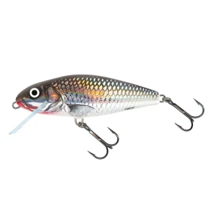 Vobler Salmo Perch Shallow Runner, Holographic Grey Shiner, 12cm, 36g