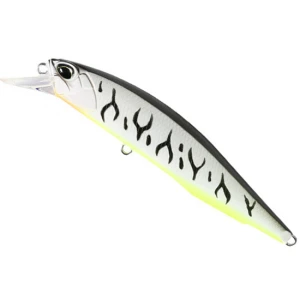 Vobler Duo Realis Jerkbait 85f, Accz402 Gunmetal M White Tiger, 8.5cm, 7.3g