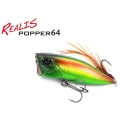Vobler DUO Realis Popper 64 CCC3267 Metal Green Tiger F, 6.4cm, 9g Vobler DUO Realis Popper 64 CCC3267 Metal Green Tiger F, 6.4cm, 9g