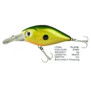 Vobler Fl Fl510 Floating 36mm 4.0g Depth 1.0m Colour 638