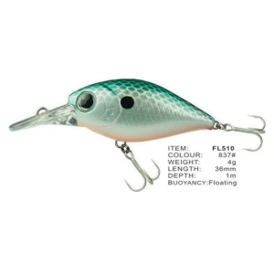 Vobler Fl Fl510 Floating 36mm 4.0g Depth 1.0m Colour 837