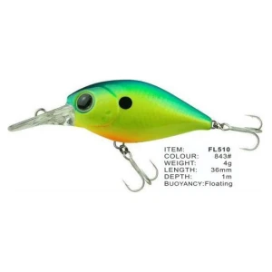 Vobler Fl Fl510 Floating 36mm 4.0g Depth 1.0m Colour 843