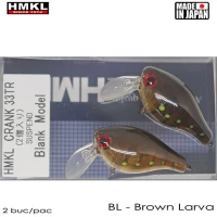 Vobler HMKL Crank 33 TR Floating Brown Larva 3.3cm 1buc