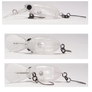 Vobler Hmkl Inch Crank Mr Floating 2.5cm 1.6gr Cl Nevopsit Blank Clear  1 Buc/pac