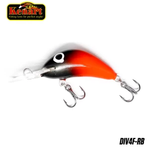 Vobler Kenart Diver 4cm 3g Red Black Vobler Kenart Diver 4cm 3g Red Black