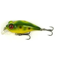 Vobler Owner Bug Eye Bait 50mm 6.5gr 53 Galben Spate Verde