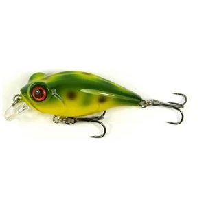 Vobler Owner Bug Eye Bait 50mm 6.5gr 53 Galben Spate Verde