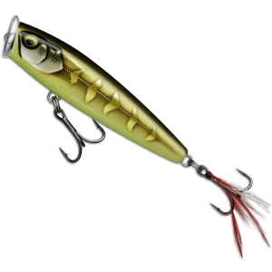 Vobler Rapala Skitter Pop Elite 75, Gdsgs Gilded Striped Grey Shiner, 7.5cm, 10g