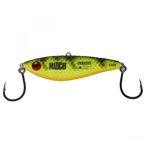 Vobler Somn Vertical Jig Madcat Vibratix Firetiger Uv 14cm 130g