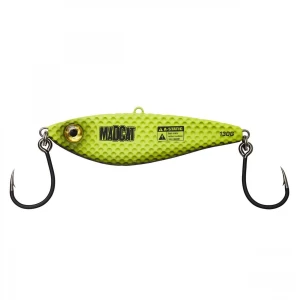 Vobler Somn Vertical Jig Madcat Vibratix Fluo Yellow UV 14cm 130g Vobler Somn Vertical Jig Madcat Vibratix Fluo Yellow UV 14cm 130g