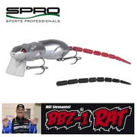 Vobler Spro BBZ 1 Rat Baby 30 Crome Silver Floating, 8.3cm, 16g Vobler Spro BBZ 1 Rat Baby 30 Crome Silver Floating, 8.3cm, 16g