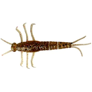 Naluca Soft Savage Gear 3d Pvc Mayfly, Brown Glitter, 5cm, 8buc/plic