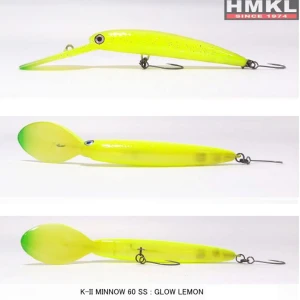 Naluca Hmkl K-ii Minnow 60 Suspending - 3.6g 6cm Glow Lemon