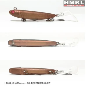 Naluca Hmkl Micro Minnow I-bull 45mm Trout Area 2.4g All Brown Red Glow