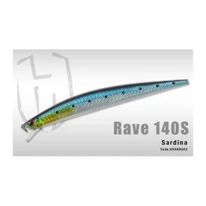 Vobler Colmic Rave 140s 14cm 21.5gr Sardina