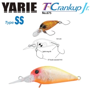 VOBLER YARIE JESPA 675 T-CRANKUP JR. TYPE SS C20 YM TROPICAL 2.8CM 2.1G VOBLER YARIE JESPA 675 T-CRANKUP JR. TYPE SS C20 YM TROPICAL 2.8CM 2.1G