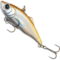 Vobler Fast Striker Sinking Atraktus Asp Vibe, Silver Gold, 6.2cm, 10.4g, 1buc/pac