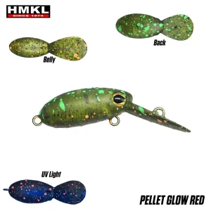Vobler HMKL Inch Crank DR Custom Painted Pellet Glow Red 2.5cm 2g Vobler HMKL Inch Crank DR Custom Painted Pellet Glow Red 2.5cm 2g