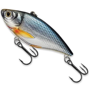 Vobler Live Target Golden Shiner Rattlebait, Silver / Blue, 7.0cm, 14.0g