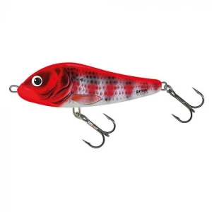 Vobler Salmo Rattlin\' Slider 11cm Culoare Holo Red Head Striper