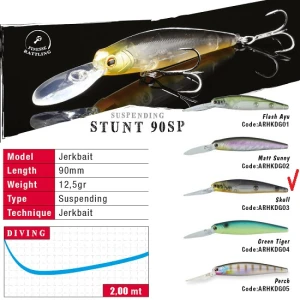 Vobler Colmic Herakles  Stunt 90sp 9.0cm 12.5 G Skull