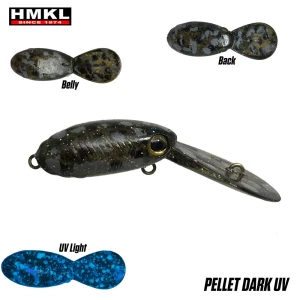 Vobler Hmkl Inch Crank Mr Custom Painted Pellet Dark Uv 2.5cm 1.6g