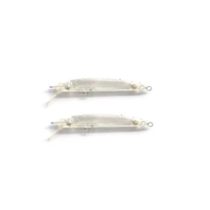 Vobler Hmkl K-i Minnow 50 Suspend 5cm 1.6gr Nevopsit Blank Silver Plate  2 Buc/pac