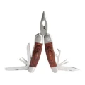 Cleste Multifunctional Cu Maner De Lemn Si Teaca Piele (laguiole)